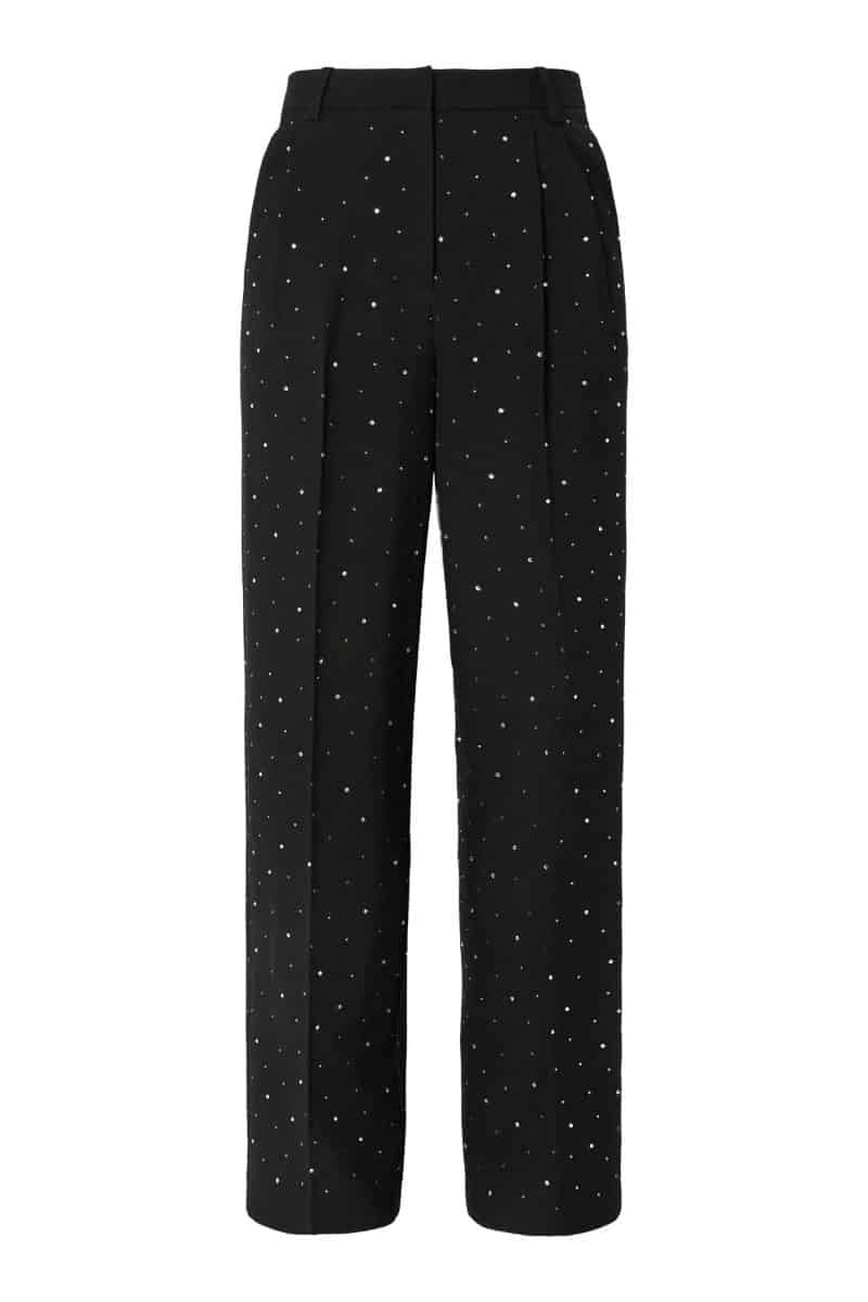 Pieces - Bukser - Michelle Rhinestone HW Pant - Black