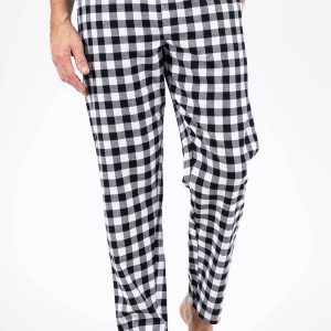 Pre End - Pyjamas bukser I hvid/sort tern