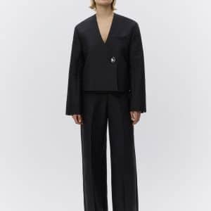 April Shiny habitbukser - sort