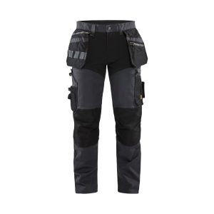BLÅKLÄDER 1599 Håndværker Buks med stretch - Mørk Grå/Sort Herre