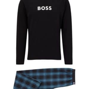 BOSS pyjamassæt i sort & mørkeblå til herre.