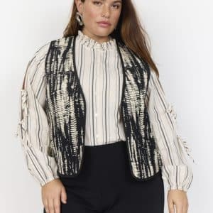 Curvy Waallis 1 Vest Sort