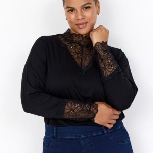 Curvy Wastella 8 Bluse Sort