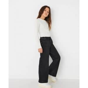 KIDS ONLY KOGCOMET wide fit jeans i sort til piger