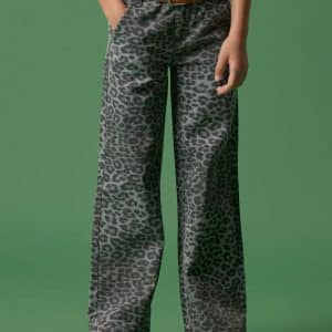 NAME IT Wide Bukser Rose Night Owl Grey Leopard