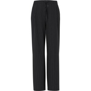 PIECES DAME BUKSER PCFALKA - Black White Pinstripe