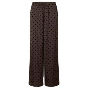 Pieces dame bukser PCJYTTA - Hot Fudge Black dots