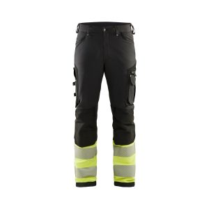 BLĂ
KLĂDER 1193 High vis buks 4-vejs stretch herre - Sort/High Vis Gul / C50 - Bukser - ArbejdstĂžj - BeklĂŠdning hi-vis