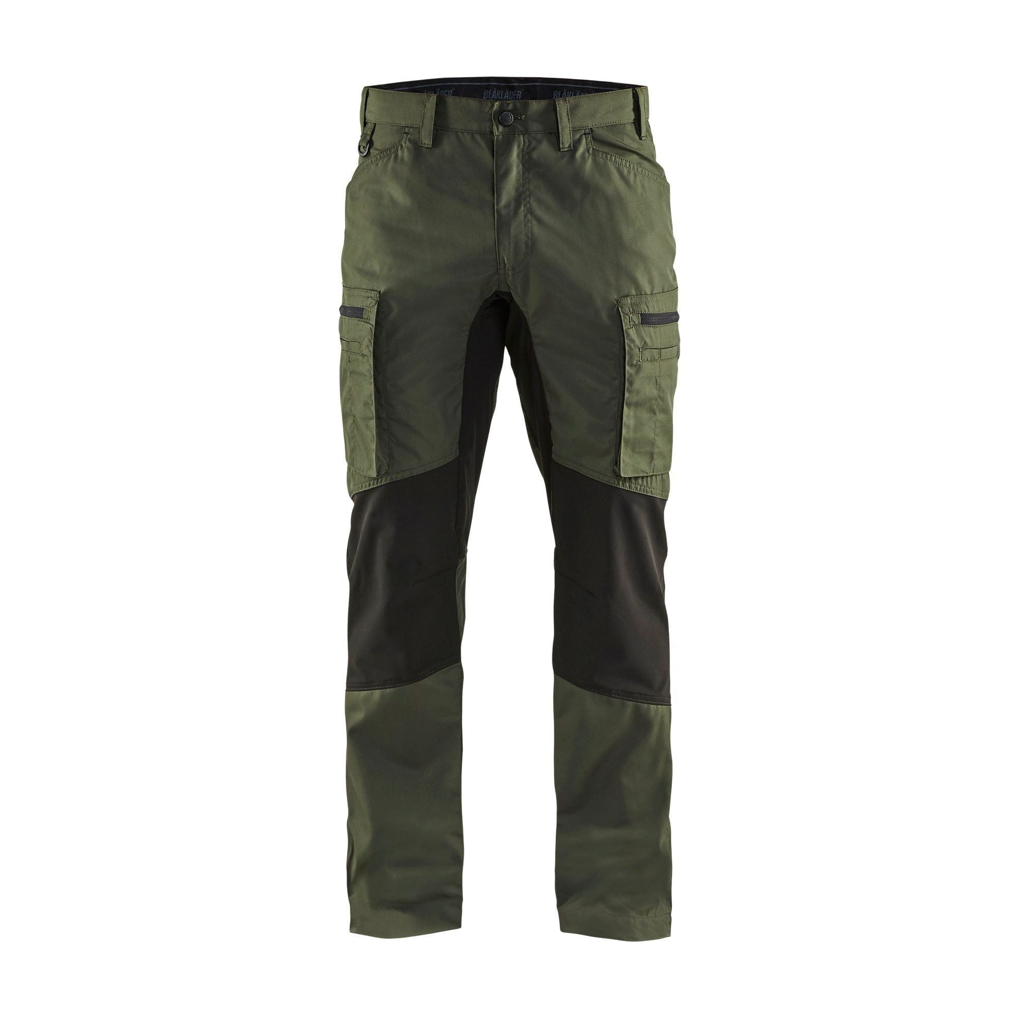 BLÅKLÄDER 1459 Service Buks med stretch - Army Grøn/Sort Herre - Army Grøn/Sort / D124 - Servicebukser - Beklædning Stretch Jeans - Bukser