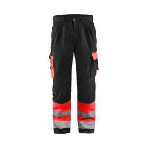 BLÅKLÄDER 1584 High Vis Buks - High Vis Rød/Sort herre - High Vis Rød/Sort / D84 - Bukser - Arbejdstøj - BLÅKLÄDER