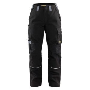 BLÅKLÄDER 7173 Brandhæmmende arbejdsbukser Dame - Sort/Grå / C42 - Bukser - Antiflamebukser - Arbejdstøj