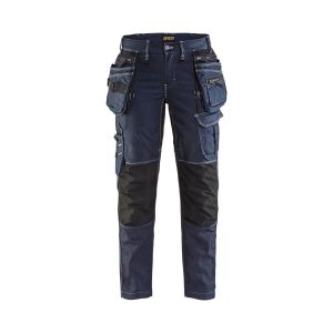 BLÅKLÄDER 7990 Håndværker Buks stretch X1900 Dame - Marineblå/Sort / C44 - Bukser - beklædning - BLÅKLÄDER