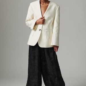 Barbo Jacquard Torn bukser - sort