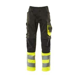 MascotSafe Supreme Leeds Buks 15679-860-0917 sort/hi-vis gul - 90C54 - Bukser - Beklædning - DISCOUNT