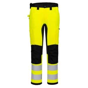 Portwest CD848 - WX2 Eco hi-vis stretch bukser - Gul/Sort / 46 - Bukser - EN ISO 20471 - klasse 2 - Spar20%