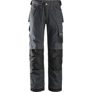 Snickers Håndværkerbukser, ripstop koksgrå/sort 3313 - koksgrå/sort / 192 - Bukser - Arbejdstøj - Cordura