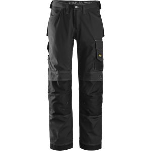 Snickers Håndværkerbukser, ripstop sort 3313 - sort / 58 - Bukser - Arbejdstøj - Cordura