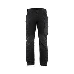 BLÅKLÄDER 1422 Service Buks 4-vejs stretch - Sort/Mørk Grå Herre - Sort/Mørk Grå / D112 - Servicebukser - BLÅKLÄDER - Cordura